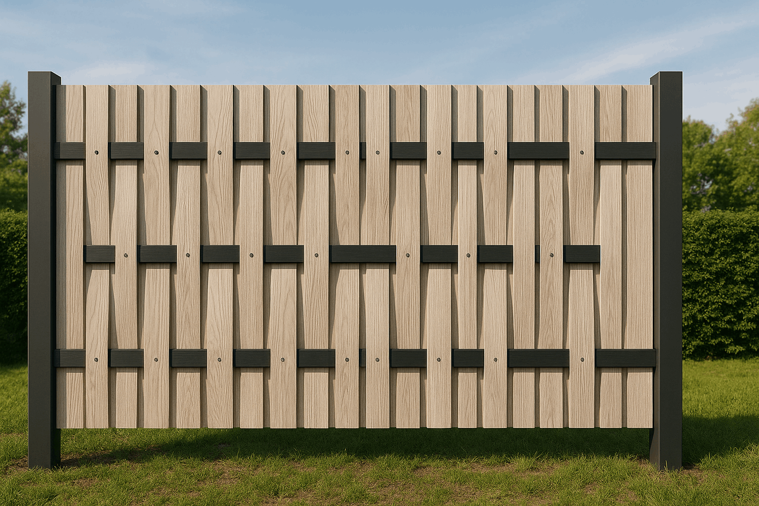  Вертикальная плетенка – когда доски стоят