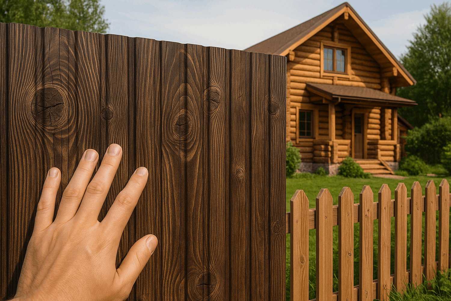 Имитация материалов: дерево, камень, кирпич